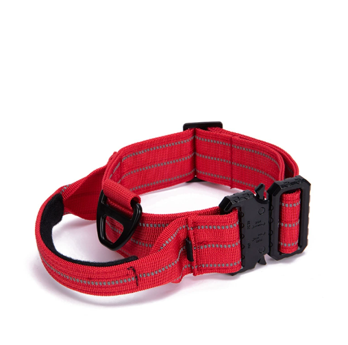 Tactical Reflective Nylon Dog Collar with Leash & Harness