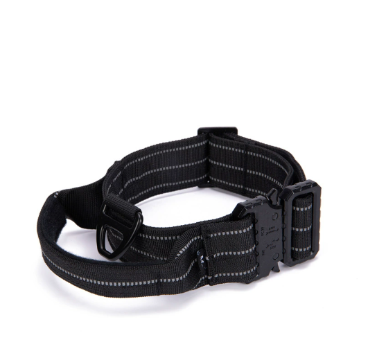 Tactical Reflective Nylon Dog Collar with Leash & Harness