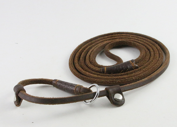 Non-Slip Handmade Leather Dog Collar and Leash (Single)