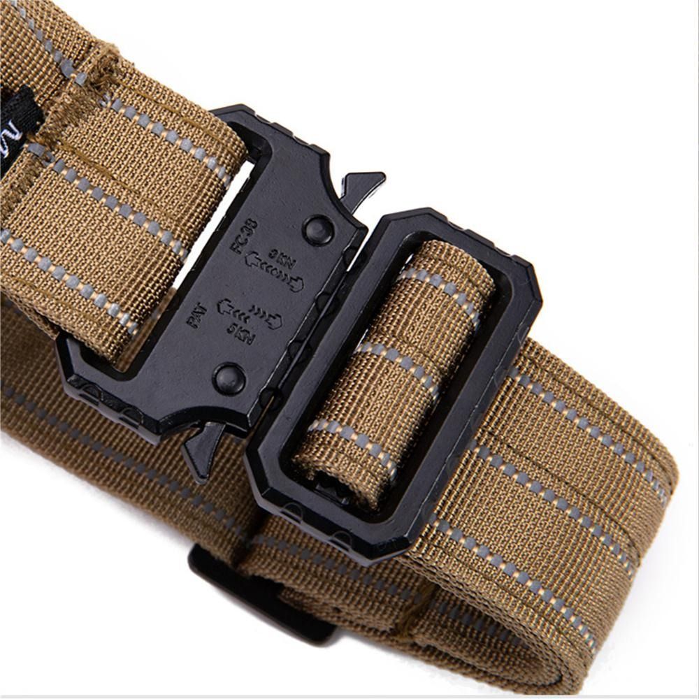Tactical Reflective Nylon Dog Collar with Leash & Harness