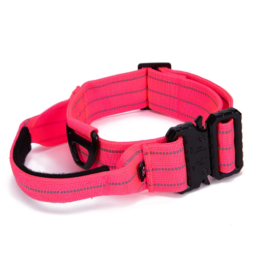 Tactical Reflective Nylon Dog Collar with Leash & Harness