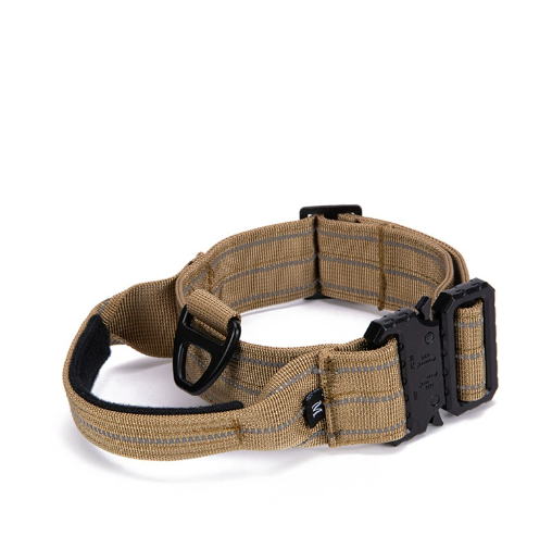 Tactical Reflective Nylon Dog Collar with Leash & Harness